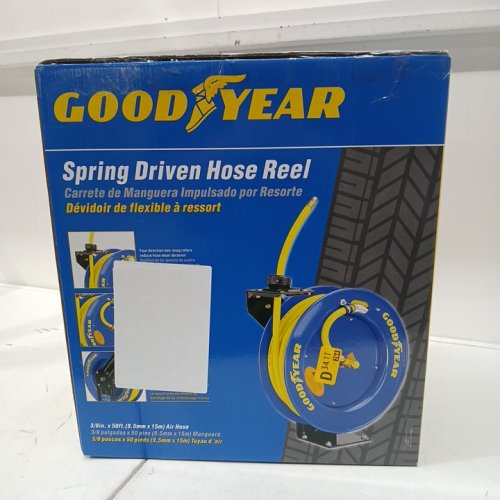 GOODYEAR SPRING DRIVEN HOSE REEL - BLUE/YELLOW (MODEL:  L815153G) image 2
