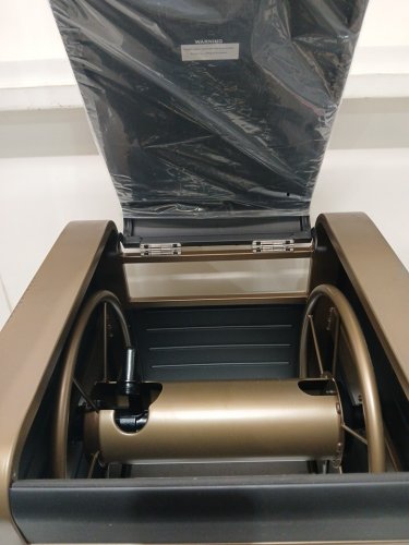 liberty garden hose storage box - 23" x 16.9" x 18.15" - fits up to 200FT - bronze (model:778) image 5