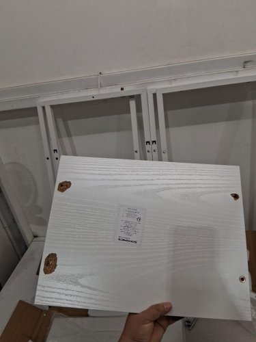 2PK SONGMICS NIGHT Tables with Drawer - WHITE (MODEL: lgs111w101) image 4