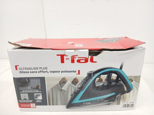 T-FAL ULTRAGLIDE PLUS ENHANCED STEAM IRON WITH CALCIUM COLLECTOR - BLACK/TEAL (MODEL: 1980969/FV5871Q0) image 2