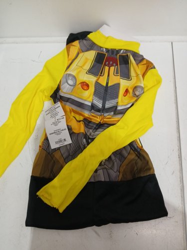 2PC BOY'S DISGUISE TRANSFORMERS BUMBLEBEE COSTUME - SMALL (4-6) - YELLOW / BLACK image 2