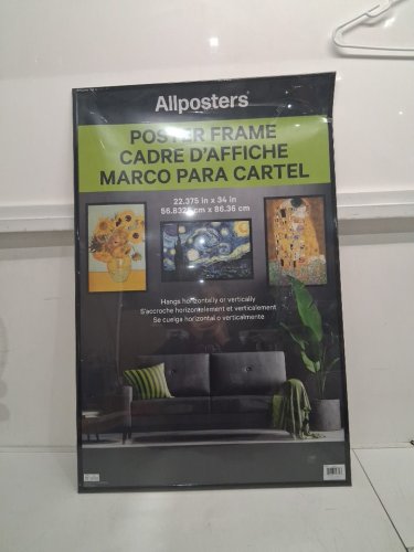 ALLPOSTERS POSTER FRAME FOR HORIZONTAL OR VERTICAL HANGING - 22.3" X 34" - BLACK (MODEL: PF12319) image 3