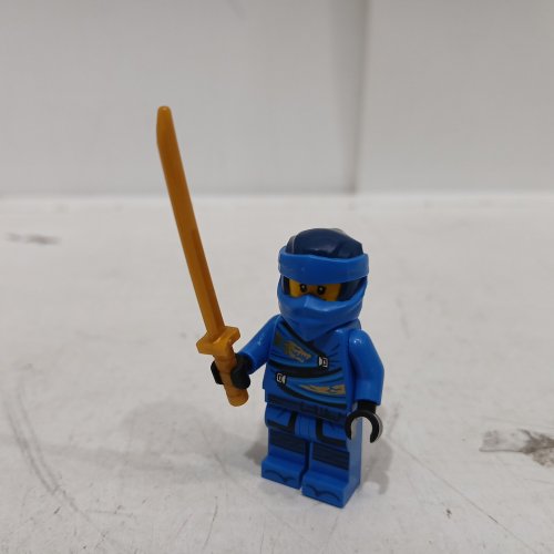 lego ninjago collectible ninja mini figure with assorted weapon - Blue image 2