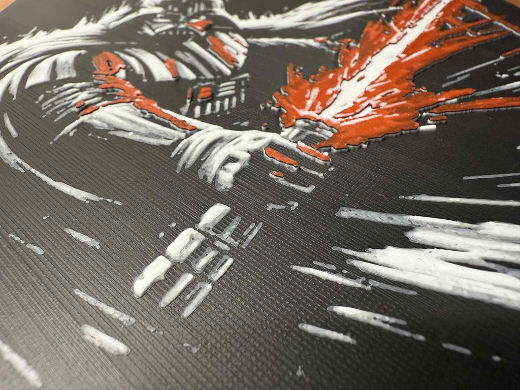 8"x8" 3D Printed- Darth Vader - Star Wars - Textured Photo image 2