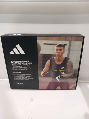 adidas Performance Adjustable Weight Vest - OSFM - 20LBS - black/green (MODEL: ADWT-126371-NL) image 2