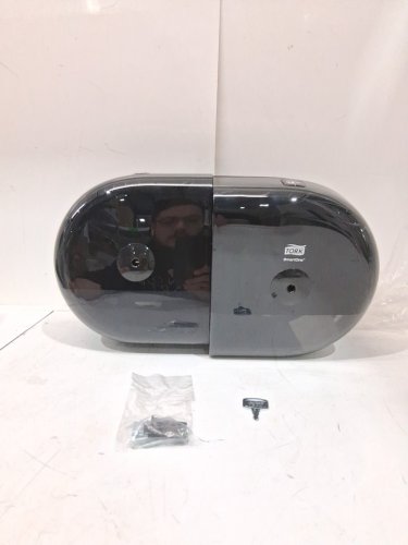 Tork SmartOne Mini Twin Toilet Roll Wall Mounted Dispenser - black - (model: 685008) image 3