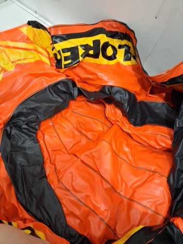 INTEX EXPLORER 300 INFLATABLE BOAT SET FIT FOR 3 PEOPLE - ORANGE/YELLOW (MODEL: 58332EP) image 4