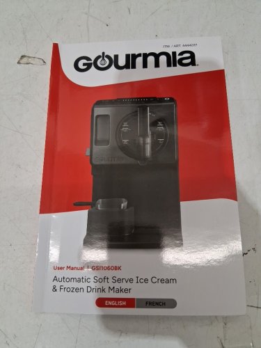 GOURMIA 6-IN-1 AUTOMATIC SOFT SERVE ICE CREAM AND FROZEN DRINK MAKER - 2L/2.11QT - BLACK (MODEL: GSI1060BK/4444017) image 8