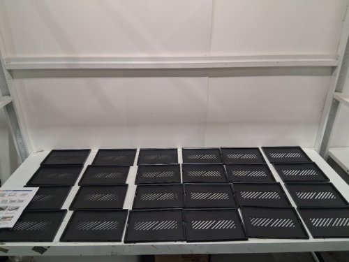 12PK Kuject Large closet Shoe Organizer Storage Boxes - 13” x 10” x 6” - black/clear image 3