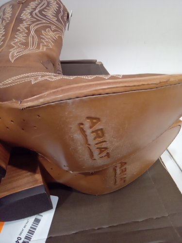 women's Ariat Casanova Western Boots - 8.5 - Naturally Distressed Brown (style: 10034002) image 4
