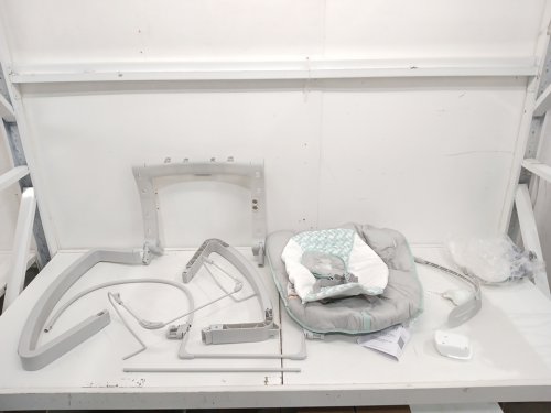 INGENUITY 3-IN-1 KEEP COZY GROW WITH ME VIBRATING BABY BOUNCER, ROCKER & CHAIR - 40LBS CAPACITY - WEAVER THEME GREY/WHITE/GREEN (MODEL: ‎12428) image 3