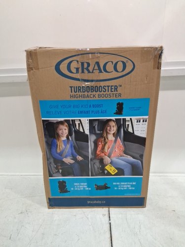 GRACO 2-IN-1 TURBOBOOSTER HIGHBACK TO BACKLESS BOOSTER CAR SEAT - 40LB TO 100LB MAX - BLACK (MODEL: 2168325) image 2