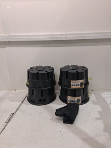 4PK hyfico Trailer Jack Block RV Camper Stabilizer - 6" tall holds up to 40,000lbs - black image 3