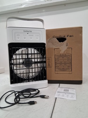 4-in-1 Portable Air Conditioners Fan - 1500ml - WHITE AND BLACK - (model: mx003) image 2