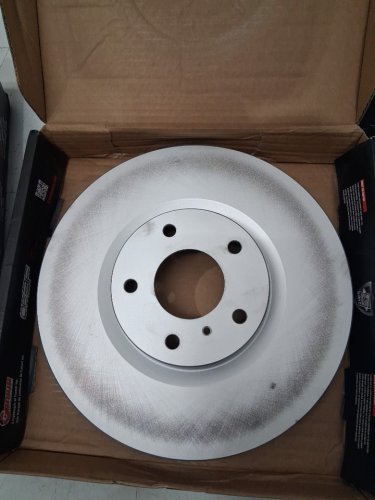 6PC GENIUS POSITIVE PLUS FRONT Coated Disc Brake Rotors and Semi-Metallic Disc Brake Pads kit for various vehicle models (model:gcr-980307/ppf-d1058) image 7
