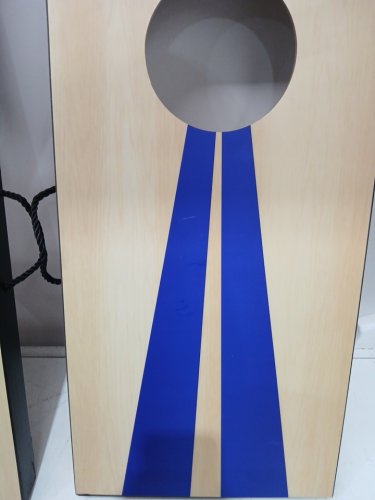 gosports portable size cornhole game set with 6 bean bag - 2ft x 1ft - wood/blue/red (model : CH-03-MDF-WOOD) image 3