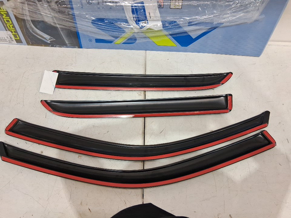 4PC Auto Ventshade Ventvisor - Fits Various Ram Crew Cab Models - Chrome - (Model: 684109) image 5