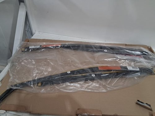 4pc CILM flexible side window deflectors - nissan rogue 2014-2020 - black image 3