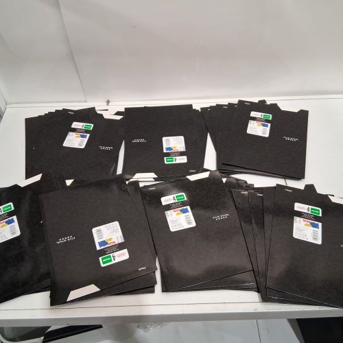 34pk mead five star 4 pocket paper folders - 12.5" x 9.5" - black image 2
