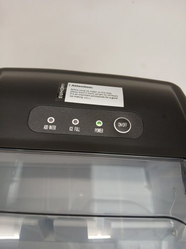 EUHOMY Countertop Ice Maker Machine - MAKES 26LB/Day - BLACK (MODEL: im-06d/IM001-Bbl-CAEH) image 7