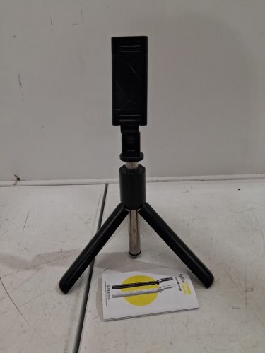 SelfieShow 360° Rotating Tripod for Cell Phone Portable Phone Tripod with Detachable Clip, Selfie Stick with 2 Lights - 53" - black (model: C13D) image 2
