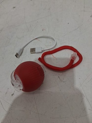 INTERACTIVE CAT TOY WITH MOTORIZED BALL AND STRING - grey (MODEL: P02) image 3