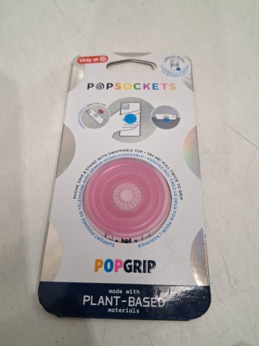 POPSOCKETS POPGRIP adhesive Phone Grip & Stand - translucent pink image 2