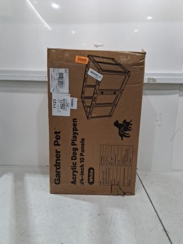 Gardner pet Acrylic dog playpen 10-panel with door - 24" x 33.4" - Grey/clear (Model: gp01i3225gy) image 6