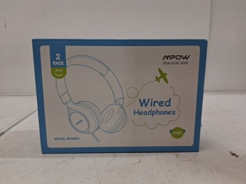 2pk kids mpow wired Headphones - blue/PINK (model: bh385a) image 3