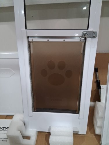 vevor Dog Door for Sliding Glass Door - 75-7/8" to 80-11/16" - White (model: cwm03-m) image 10