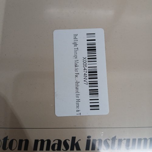LED 7 colour red Light Therapy Mask -  Photon Therapy for Face Wrinkles and Collagen Boost - light weight - black image 3