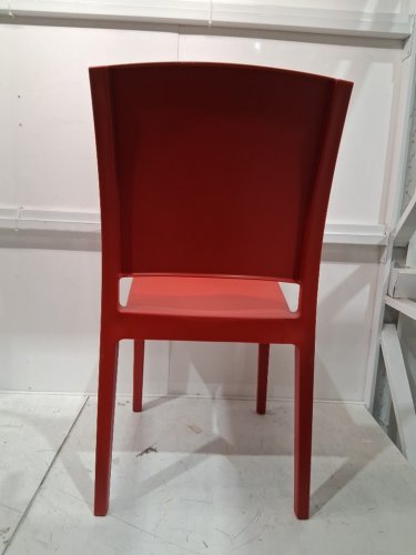 ARETA plastic stacking dining chair - 35" x 17" - red - (model:1011751) image 5