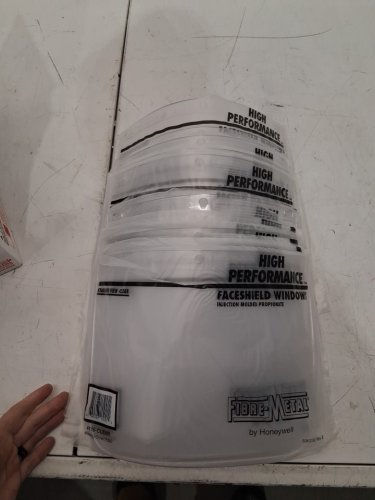 12pk fibre-metal Faceshield Window replacements for Fibre-Metal F300 faceshield headgear - clear (model: 4118cl) image 4