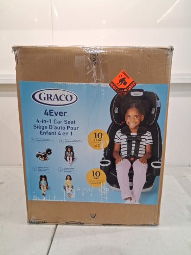 GRACO 4EVER 4-IN-1 CONVERTIBLE FROM INFANT TO TODDLER CAR SEAT with WASHABLE SEAT COVER - 4-120lb capacity - DREW STYLE /navy blue (MODEL: 2168323) image 2