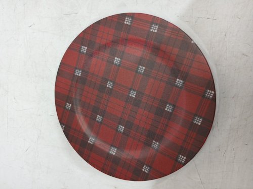 12pk ih casadecor printed charger plates - 13" - red plaid (model: xm-fy 1063) image 2