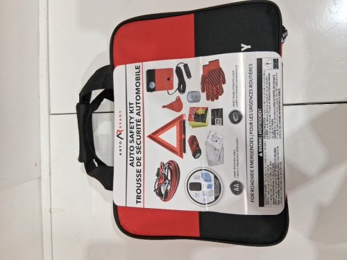 68PC AUTO READY EMERGENCY ROADSIDE KIT - RED/BLACK (MODEL: 3555662) image 2