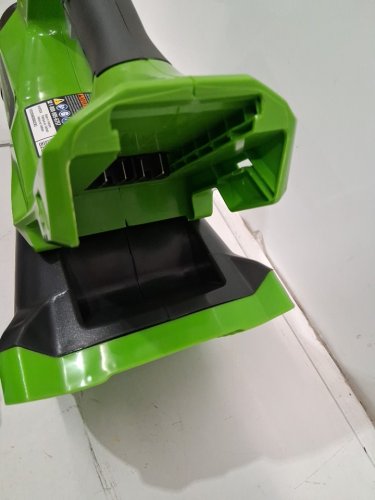 GREENWORKS CORDLESS AXIAL JET BLOWER - *TOOL ONLY* - 40V - 450CFM - 125HP - GREEN/black (MODEL: BA40L210) image 4