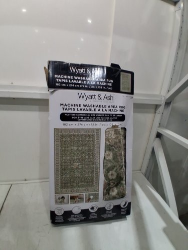 Wyatt & Ash Imagine Chenille Washable Area Rug - 9ft x 6ft - green (model: 1737288) image 2