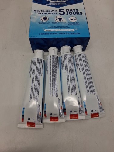 4PK Crest 3D White Advanced Teeth Whitening Toothpaste - Arctic Fresh - 135ML EACH image 2