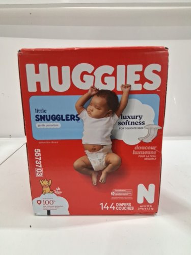144PK HUGGIES DISNEY BABY LITTLE SNUGGLERS BABY DIAPERS - SIZE NEWBORN (UP TO 10LB) - DISNEY WINNIE THE POOH (MODEL: 55737-N) image 4