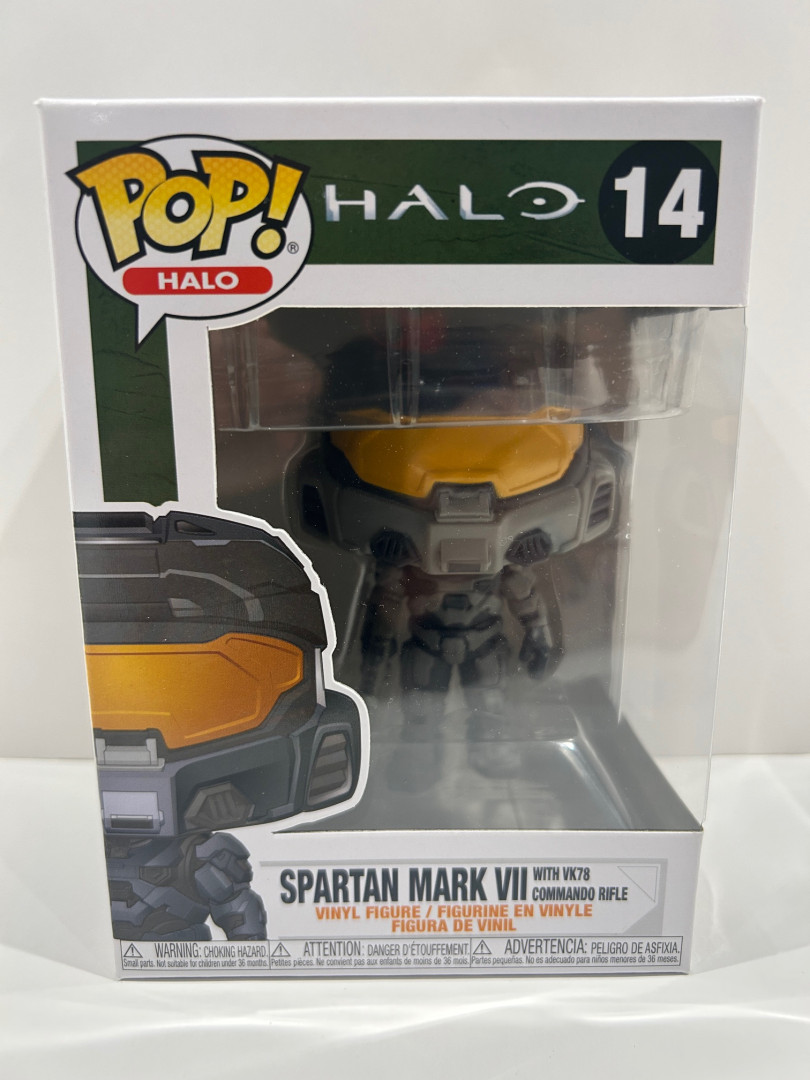 Funko pop! Halo: halo - spartan mark VII with vk78 commando rifle vinyl figure (#14) image 2