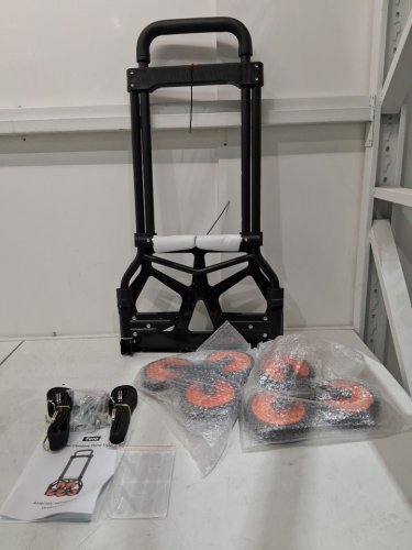 TERA STAIR CLIMBING DOLLY CART - 120LB STAIR CAPACITY - 260LB FLAT GROUND - 31" TO 41" HANDLE EXTENSION - BLACK/ORANGE - (MODEL:HT01) image 3
