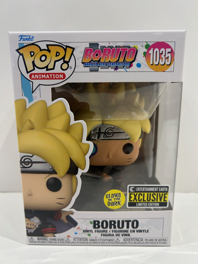 Funko pop! **glow in the dark**earth exclusive** Animation: BORUTO Naruto next generatios - BORUTO vinyl figure (#1035) image 3