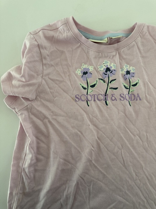2PC GIRL'S SCOTCH AND SODA SKORT SET - LARGE (10/12) - PINK/BLUE FLOWERS (STYLE: 1682212) image 3