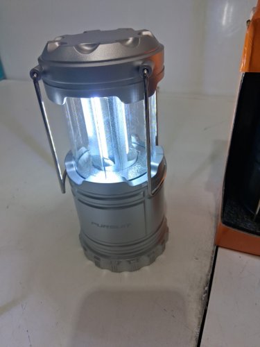 3pk pursuit collapsible battery operated lanterns - 300LM - black/silver/orange - (model: purclsl-blk) image 4