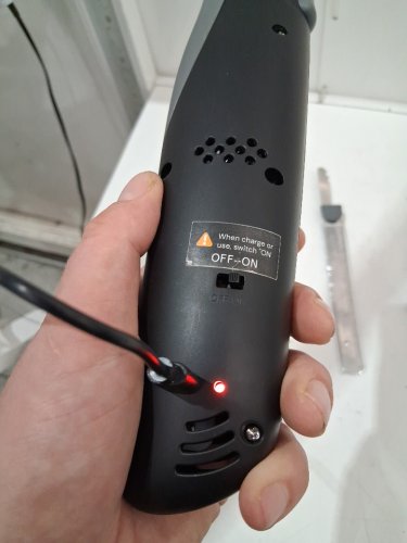 vloxo cordless electric knife with 2 stainless steel blades - 21000rpm - black (model: rl-ek9201) image 3
