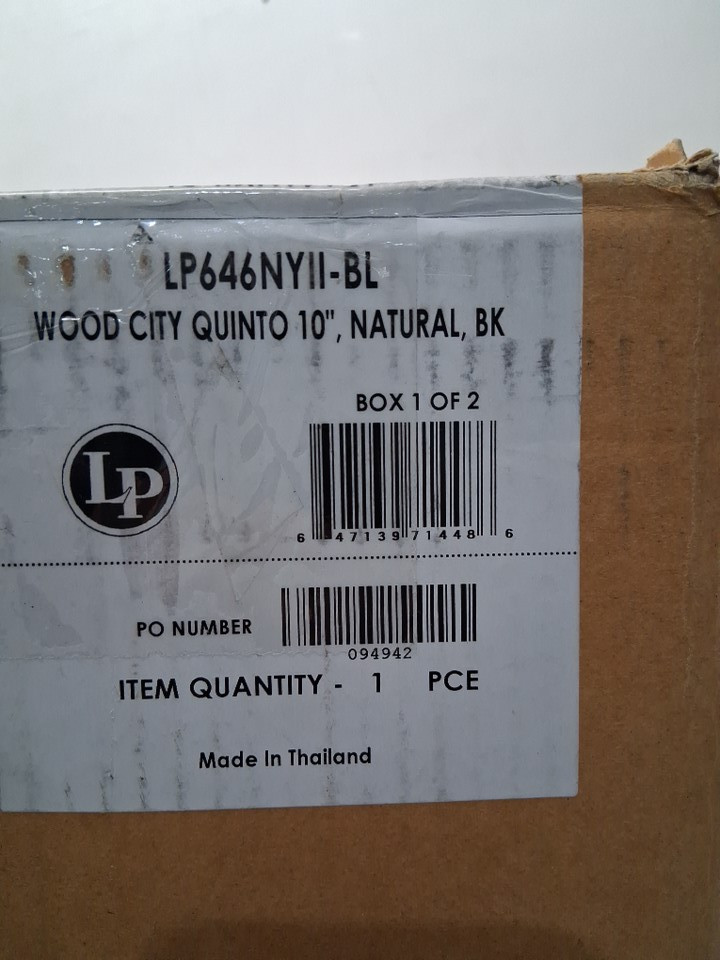 *2 boxes* 2pc LP NATURAL WOOD CITY CONGA drums WITH STAND - 11" - blue (MODEL: LP646NYII-BL) image 14