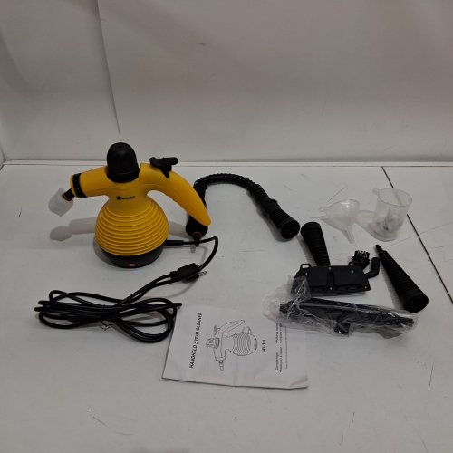 wishsky 10-in-1 MULTI-PURPOSE handheld STEAM CLEANER - yellow/black (model: hy-301) image 4