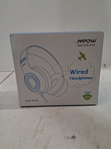 kid's mpow wired headphones - pink/white (model: bh297b) image 3