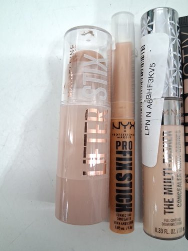 4 assorted face makeup products - assorted brands, sizes and shades - maybelline / nyx / rimmel london / nudestix image 3